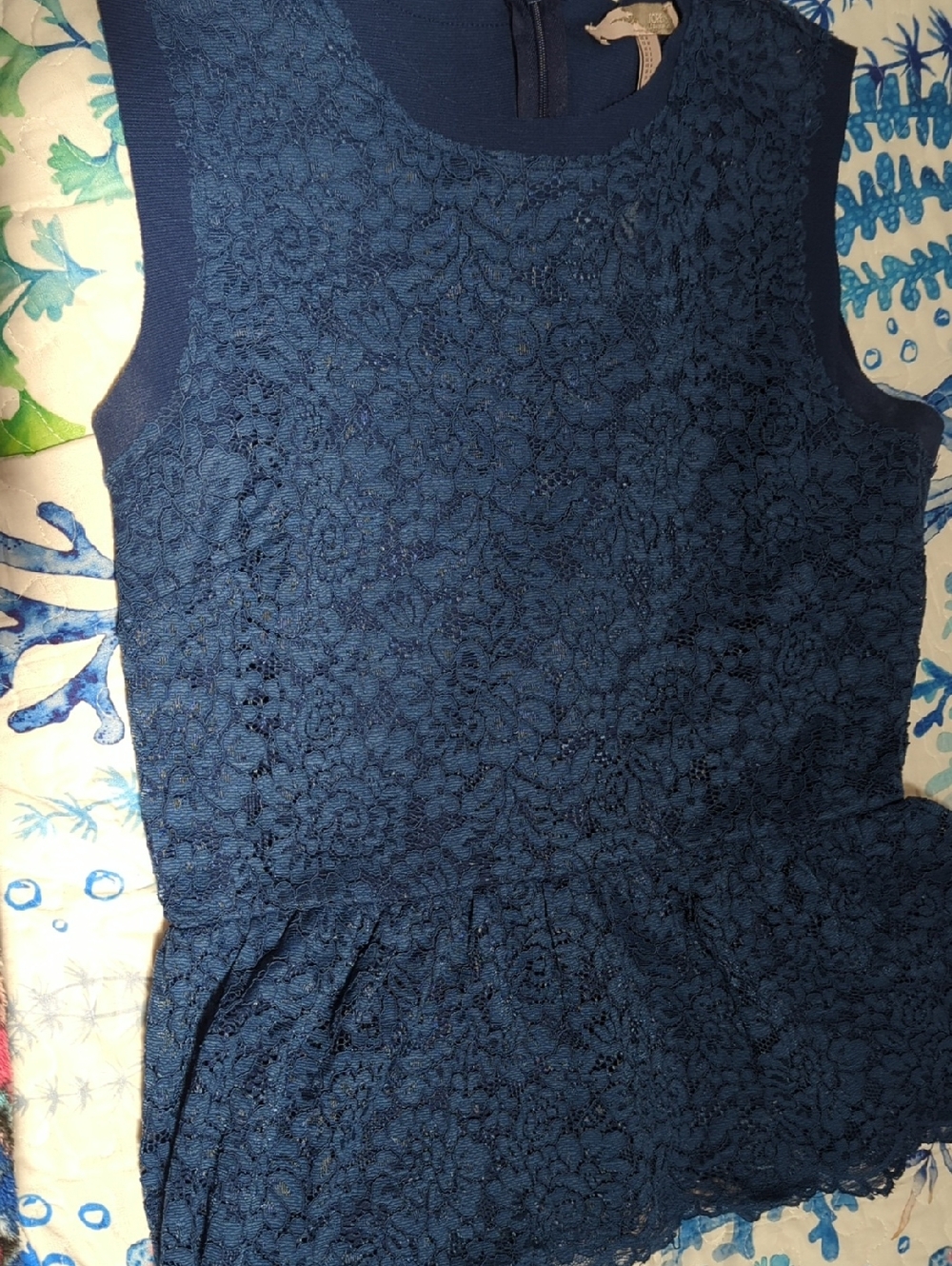 Forever 21 Lace Peplum Top